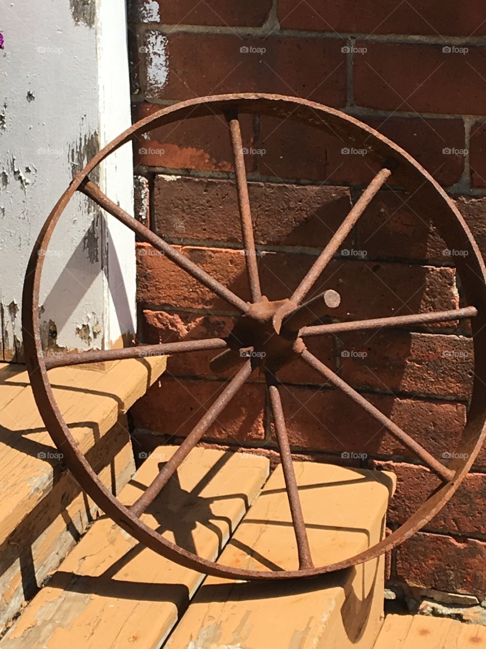 Old metal wheel 