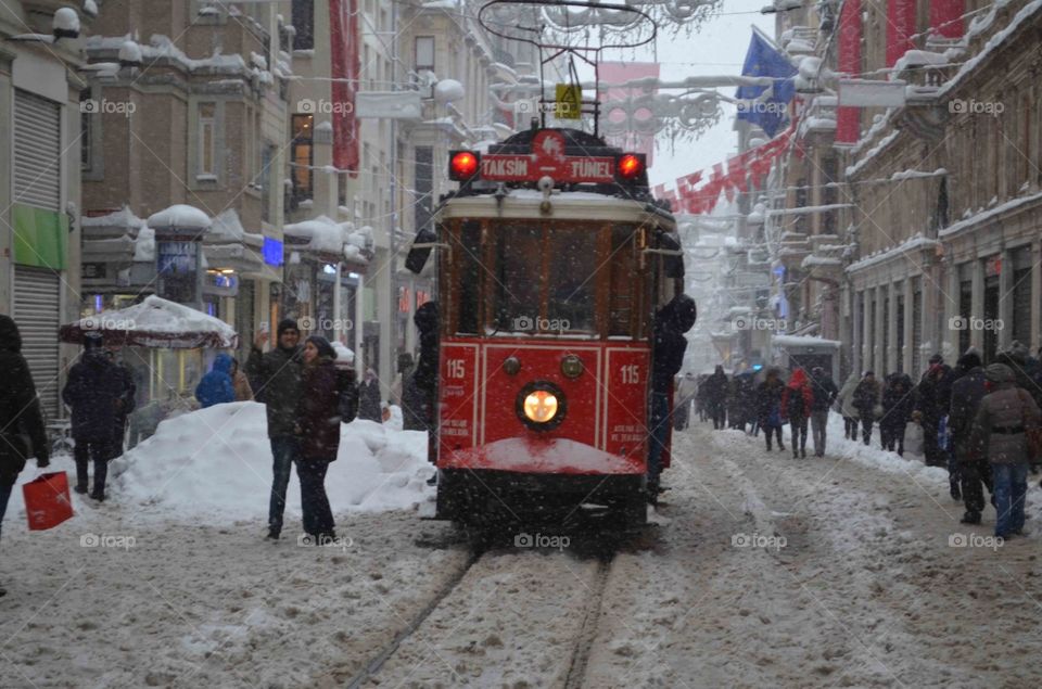 Beyoğlu e Taksim e Istanbul e Tramvay e Neve