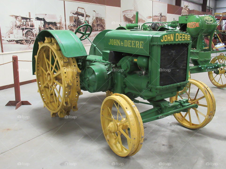 Old John Deere tractor