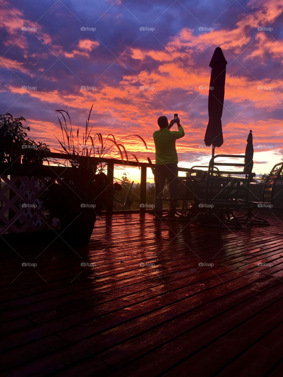 Firing sunset in the northwest 