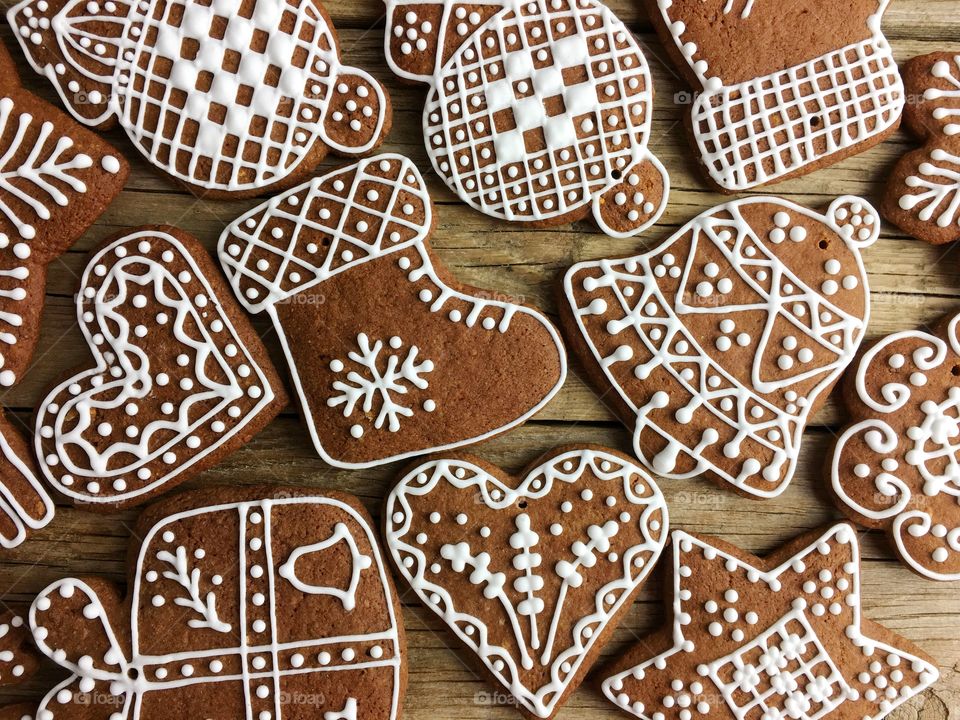 Christmas gingerbread cookies