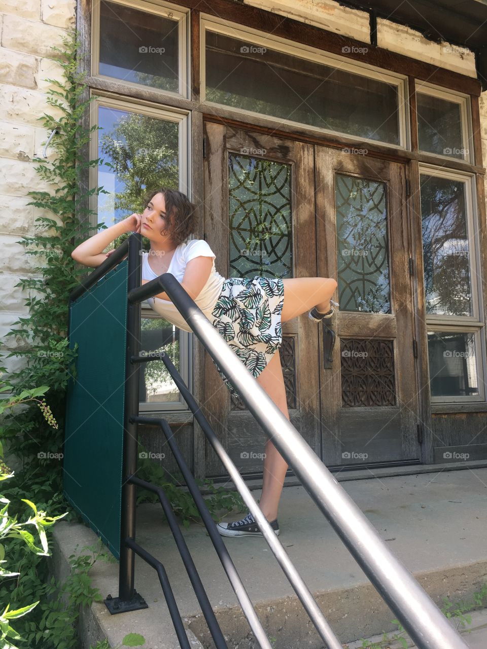 Step, Woman, People, Window, House