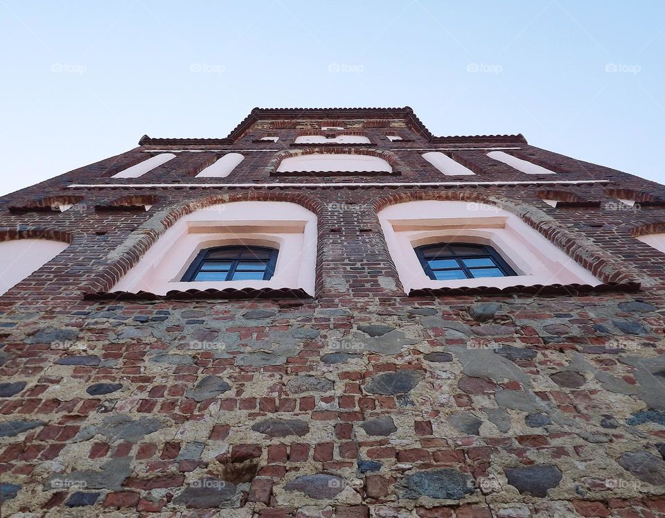 old castle wall building