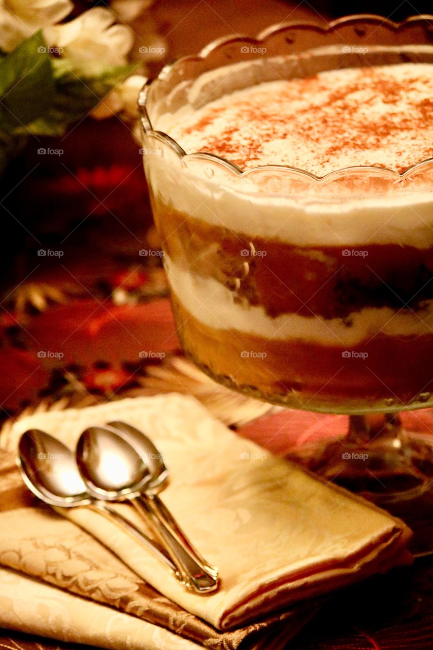 Ginger bread pumpkin trifle 