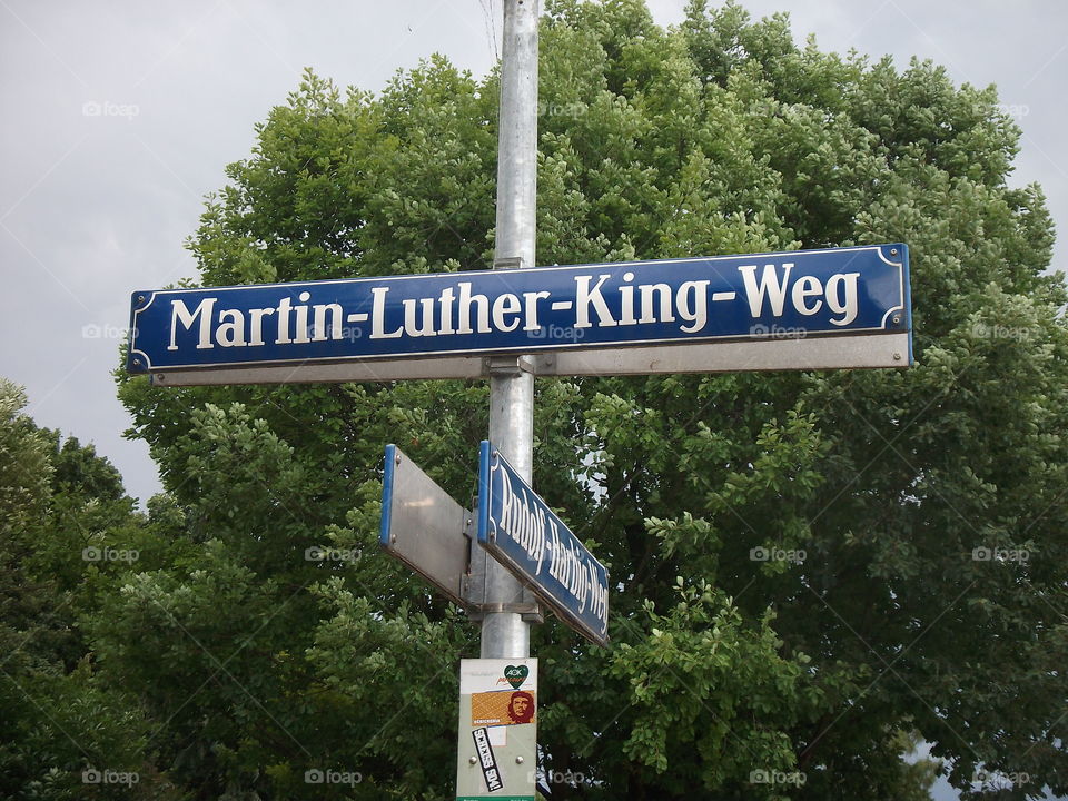 Straßenschild „Martin-Luther-King-Weg“
