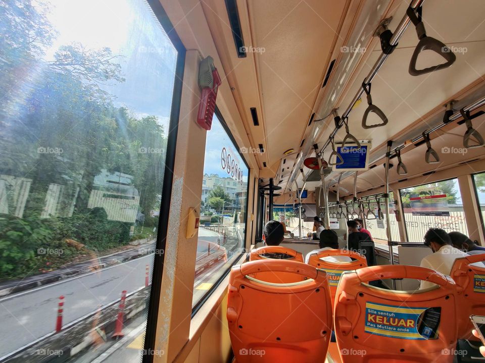 “On a bus, your eyes, ears, and pores are open, absorbing in the variety, the wonder, the magic of the city. It is a beautiful way to get to know the city.“