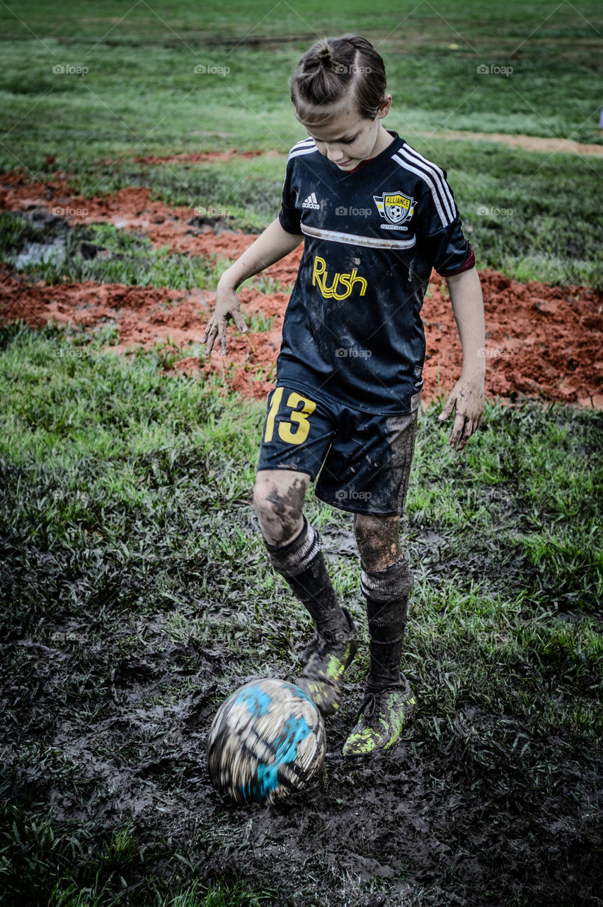 Soccer is better in the mud