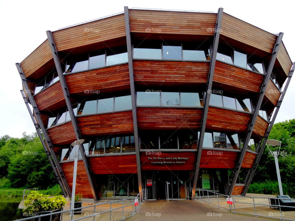 modern architecture. Library in the Jubilee Campus, University of Nottingham