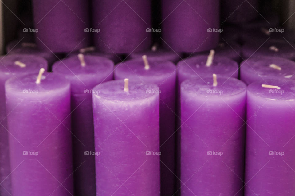 Pink decorative candles