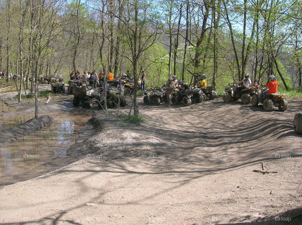 Partying in the mud