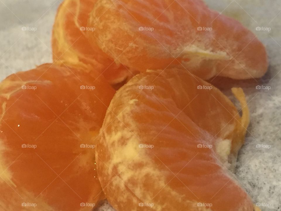 Macroscopic picture of oranges 
