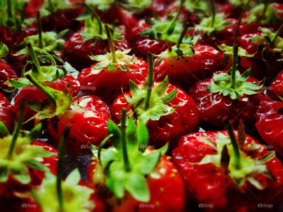 red fruit desert strawberries by jjphoto