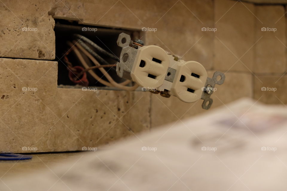 Home wiring in switch box