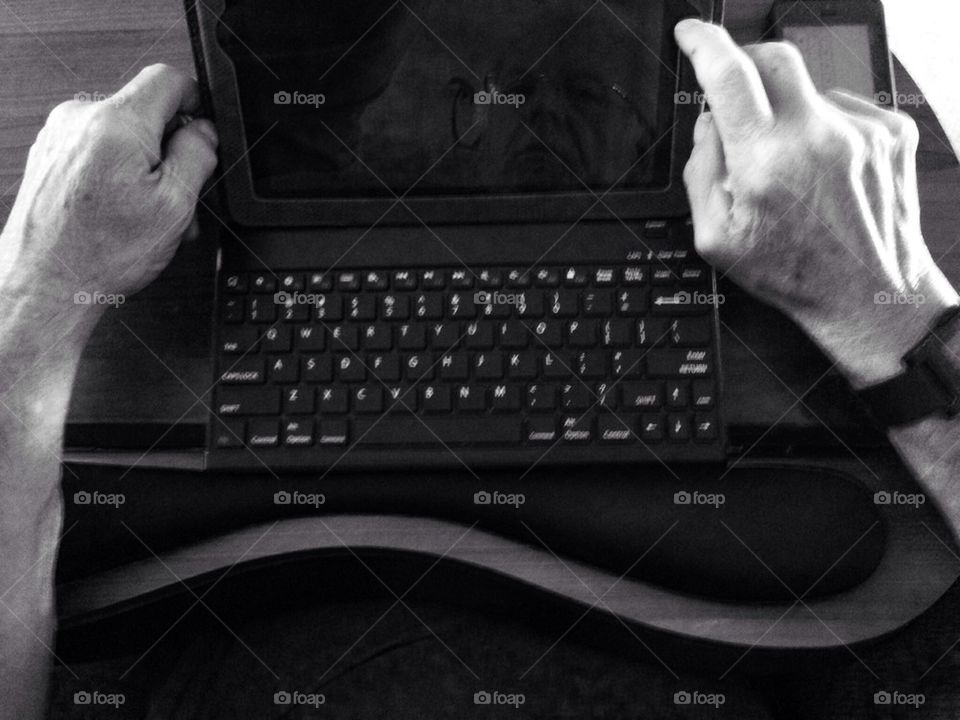 Keyboard computer hands