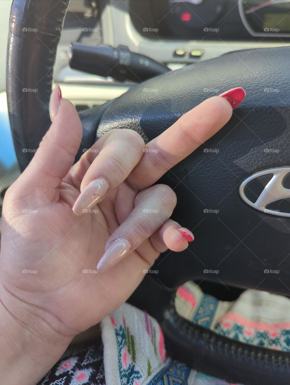 Louis Vuitton nails.