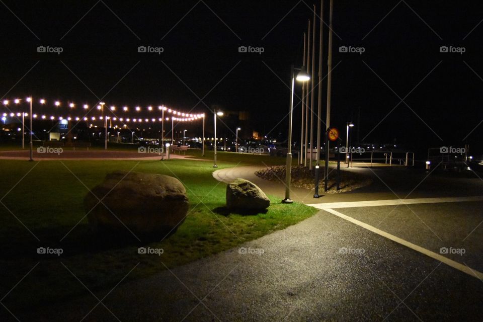 Light, City, Road, Street, Building