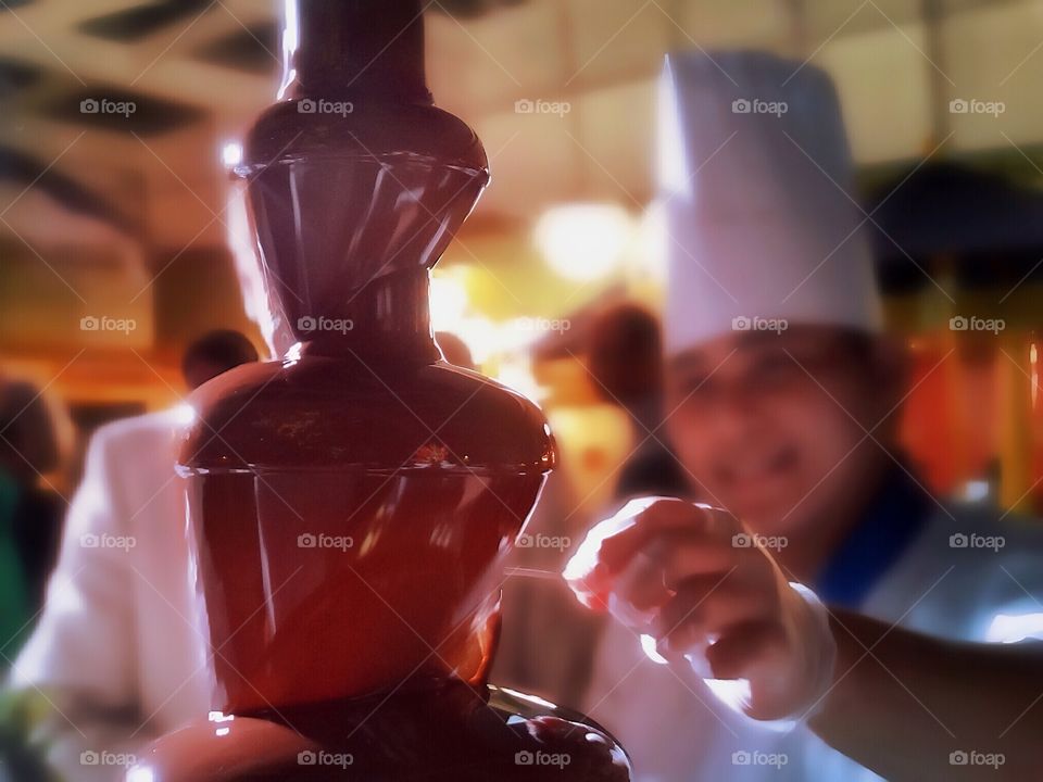 Chocolate Fountain Dipping 