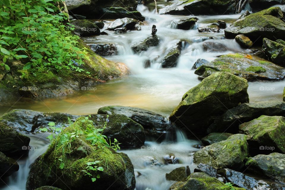 Water fall at Ana ruby fall Helen Georgia 