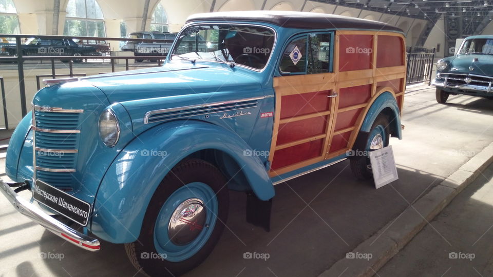 Oldtimer. Exhibition of old Soviet cars