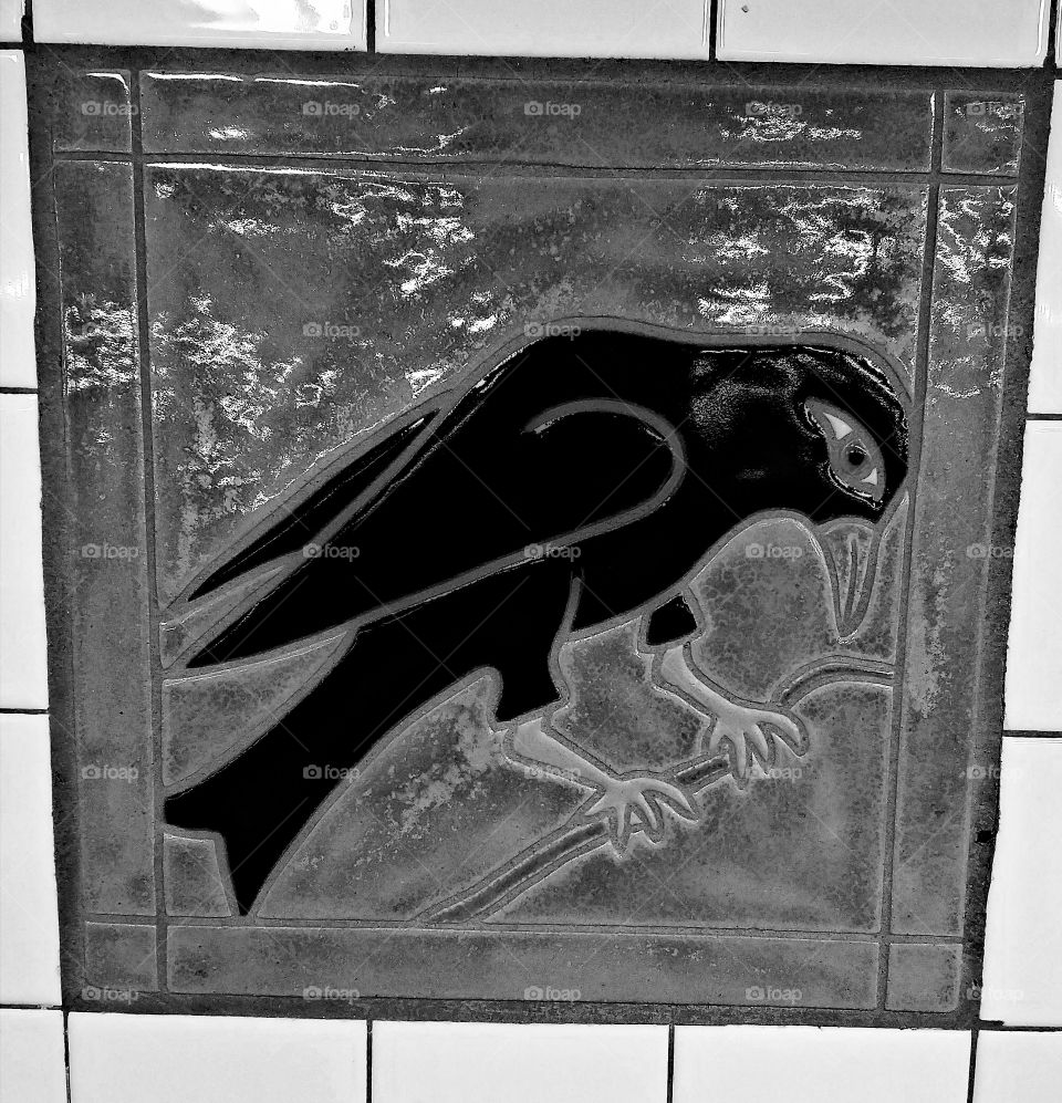 New York City - August 2017 - Taken on Android Phone - Galaxy S7 - BNW Filter - Wall Art in Penn Station