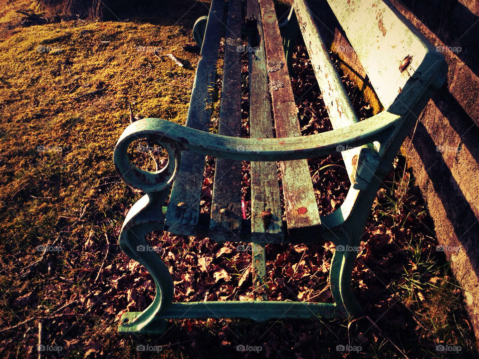 The worn out bench