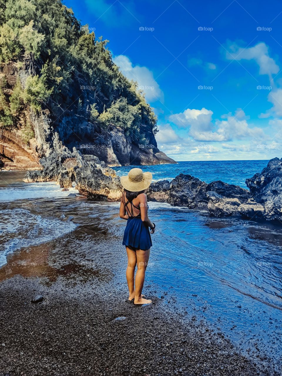 Red Sand Beach in Maui, Hawaii