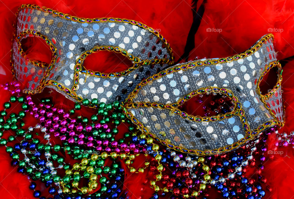 Mardi Gras celebrating 
